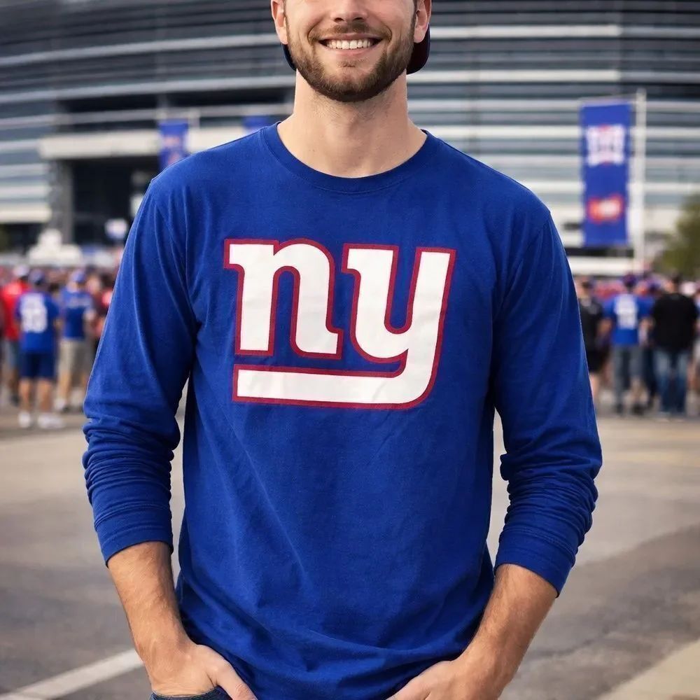 NEW YORK GIANTS Men’s Fanatics Long Sleeve Tee size Large